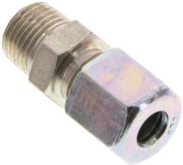 Gerade Schneidringverschr. 5 LL-R 1/8", Stahl verzinkt