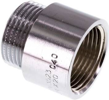 Gewindeverlängerung G 3/4"-20mm, Messing verchromt