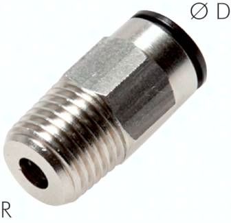 Gerader Steckanschluss R 1/8"-6mm, Baureihe Topline