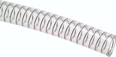 PVC-Saug-Druck-Schlauch mit Stahlspirale 32x4,1mm