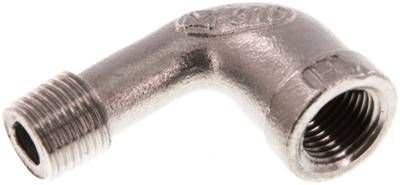 90°-Einschraubwinkel Rp 1/8"(IG)-R 1/8"(AG), 10 bar 1.4408