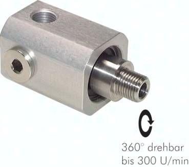 Drehverteiler G 3/8"(AG)-4 x G 3/8"(IG, 3x verschlossen)