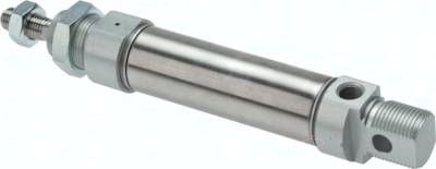ISO 6432-Zylinder, einfachwir-kend, Kolben 10mm, Hub 40mm