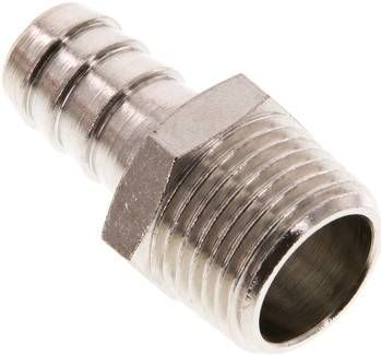 Gewindetülle R 1/2"-13mm, 16 bar Messing vernickelt