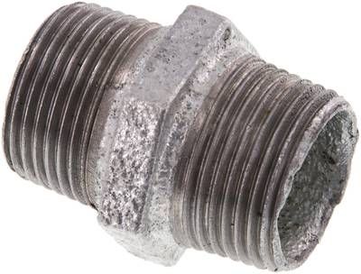 Doppelnippel R 1"-R 1", 25 bar Temperguss verzinkt