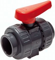 Klebemuffen-Kugelhahn, PVC-U / FKM, 110mm (Industrieausf.)