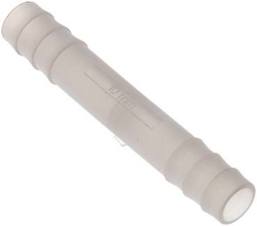 Schlauchverbindungsrohr 10mm-10mm, PVDF