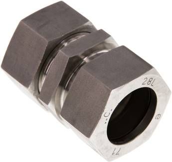 Gerade Schneidringverschrau-bung 28 L, 1.4571