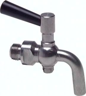 Edelstahl-Ablasshahn G 1/2", PN 6