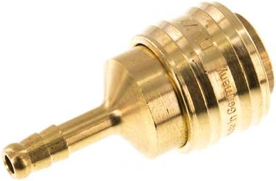 Kupplungsdose (NW7,2) 6mm Schlauch, Messing