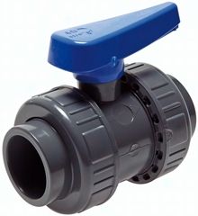 Klebemuffen-Kugelhahn, PVC-U / EPDM, 75mm (Wasserausf.)