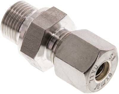 Gerade Schneidringverschr. 8 S-G 3/8", Klemmring 1.4571 (NC)