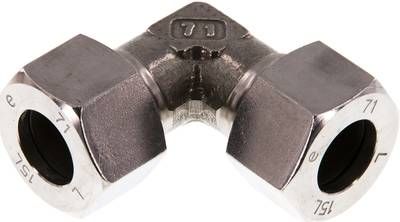 Winkel-Schneidringverschrau-bung 15 L, 1.4571