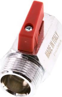Messing-Minikugelhahn Innen-/ Außengewinde G 3/4", PN 15
