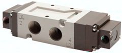 5/3-Wege Pneumatikventil, G 3/8" (Pilot G 1/8"), entlüftet