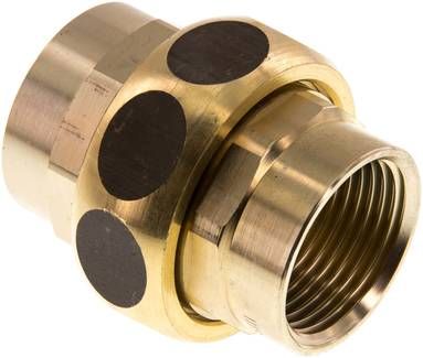 Verschraubung kon. dichtend Rp 1" (IG),16 bar Messing