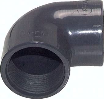 90°-Winkel Rp 3" (IG), PVC-U