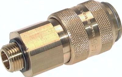 Kupplungsdose (NW15) G 3/4"(AG), Messing vernickelt