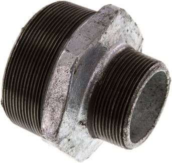 Doppelnippel R 3"-R 2", 25 bar Temperguss verzinkt