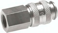 Kupplungsdose (NW5) G 1/8"(IG), Messing vernickelt