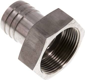 Aufschraub-Schlauchtülle G 1 1/2"-32mm, 40 bar 1.4571