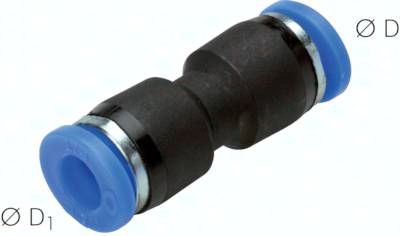Gerader Steckanschluss 1/8" (3,17 mm)x1/8" (3,17 mm), IQS-Standard