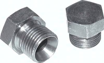 Verschlussverschraubung, 60° Kegel G 1/8", V4A