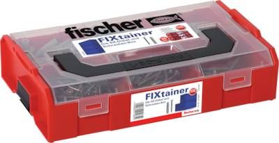 FIXtainer - "SX-Dübel und Schraubenbox": 60 Stk. Dübel SX 6x30 und Senkkopfschra