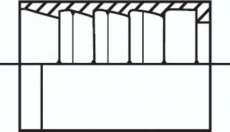 ES-Pressanschluss Hülse 1 TF, 27,0 x 38,0 (Da x L)