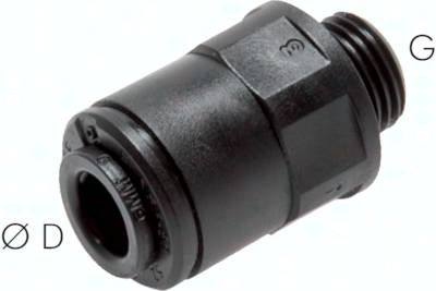 Gerader Steckanschluss G 1/8"-5mm, IQS-FDA