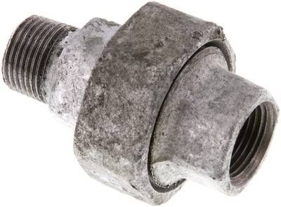 Verschraubung flach dichtend Rp/R 3/8" (IG/AG)