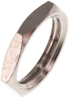 Sechskant-Gegenmutter G 1/2", Messing vernickelt