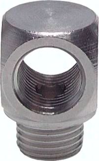 T-Stücke G 1/8"(AG)-2 x G 1/8"(IG), Messing vernickelt