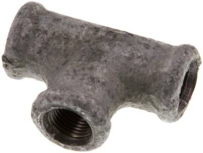 T-Stück Rp 1/8" (IG), 25 bar Temperguss verzinkt