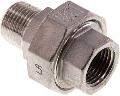 Verschraubung kon. dichtend, NPT 1/2"/NPT 1/2" (IG/AG)