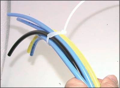 Kennzeichnungsbinder, 2,5x200 mm, Beschriftungsfeld innen