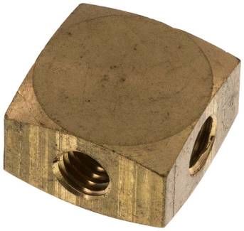 Kreuz-Verteiler 4 x M 5,Messing