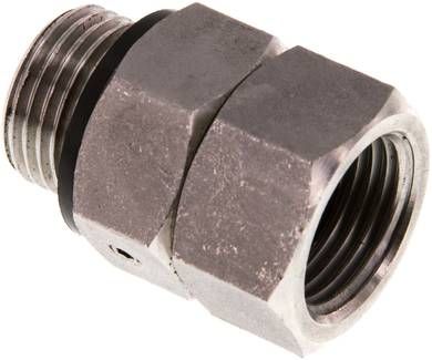 Heißwasserdrehgelenk, Edelstahl / Messing