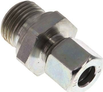 Gerade Schneidringverschr. 10 L-G 1/2", Stahl verzinkt