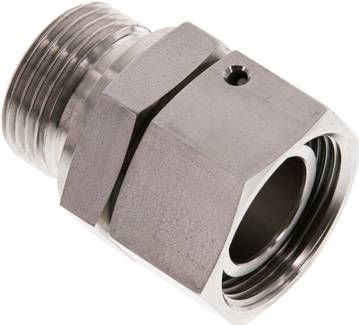 Einstellb. Schneidringverschr. 28 L-G 1", 1.4571