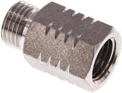 Reduziernippel G 1/4"(AG)-NPT 1/4"(IG), 40 bar 1.4571