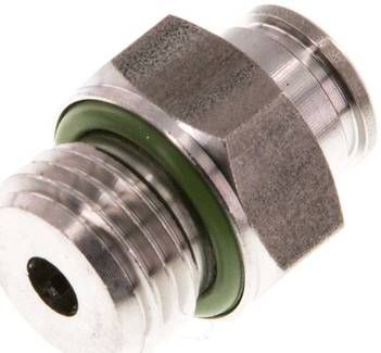Gerader Steckanschluss G 1/4"-6mm, IQS-Edelstahl