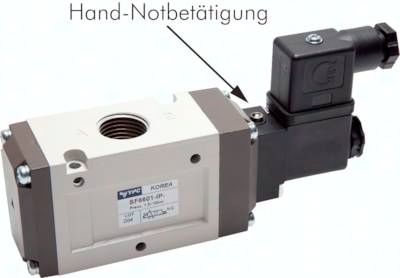 3/2-Wege Magnetventil, G 1/2", offen (NO), 24 V=