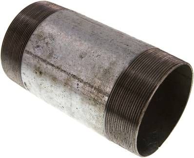 Rohrdoppelnippel R 4"-200mm, 50 bar, Stahlrohr ST 37 verzinkt