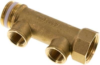 Verteilerrohr G 1"(IG/AG), 2 Abgänge G 1/2" (IG)