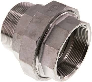 Verschraubung kon. dichtend, Rp 2 1/2"/R 2 1/2" (IG/AG)