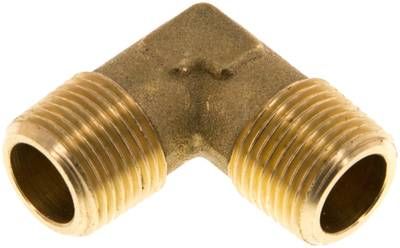 90°-Winkel R 3/8" (AG), 16 bar Messing