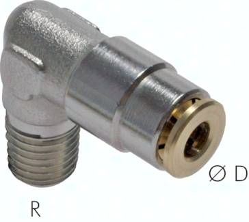 Hochdruck-L-Steckverschraub. R 1/8"-6mm (fix)