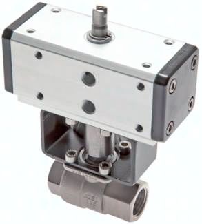 KUGELHAHN MIT PNEUMAT. DREHANTR. FEDER-SCHL. 3/8" ES