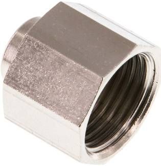 Muffe G 1/2"-G 1/8", 16 bar Messing vernickelt